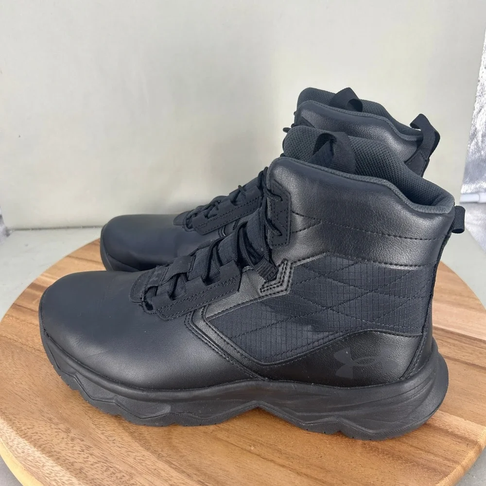 Under Armour Mens Micro G Valsetz Mid Tactical Boots Black 3025578-001 Size 10